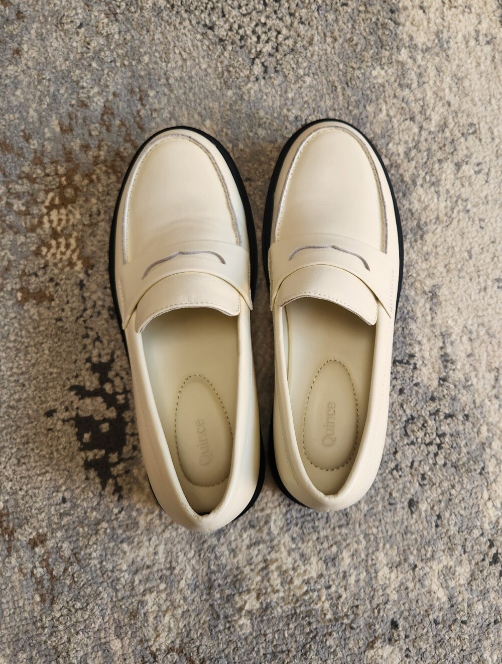 NEW Quince Women's Cream Penny Loafers